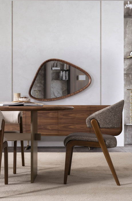 Vitton Ceviz Ahşap Yemek Odası Sandalyesi