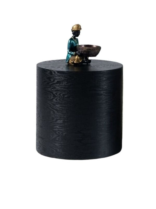 Walnut Ahşap Yan Sehpa