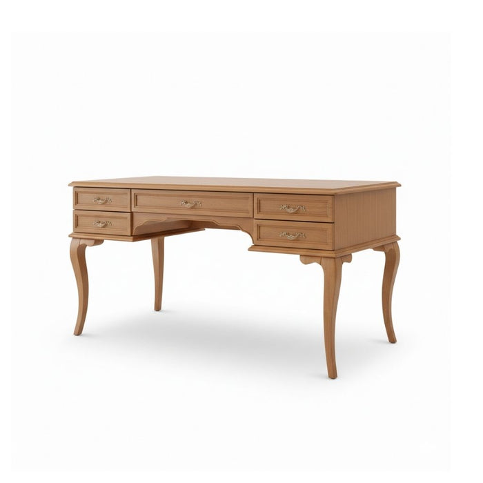 Winchester Rustik Still Çekmeceli Ahşap Çalışma Masası 75x140