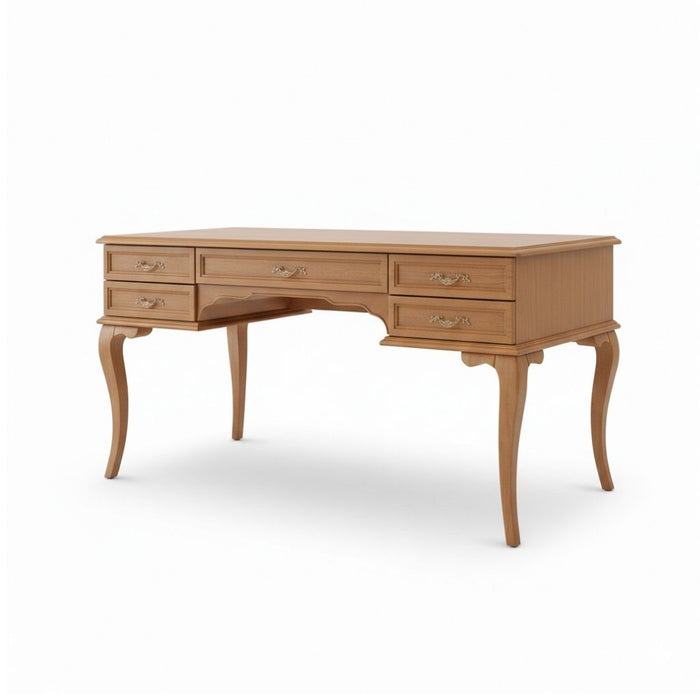 Winchester Rustik Still Çekmeceli Ahşap Çalışma Masası 75x140