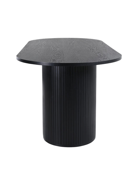 Zeno Oval Ahşap Bohem Yemek Masası 90x200