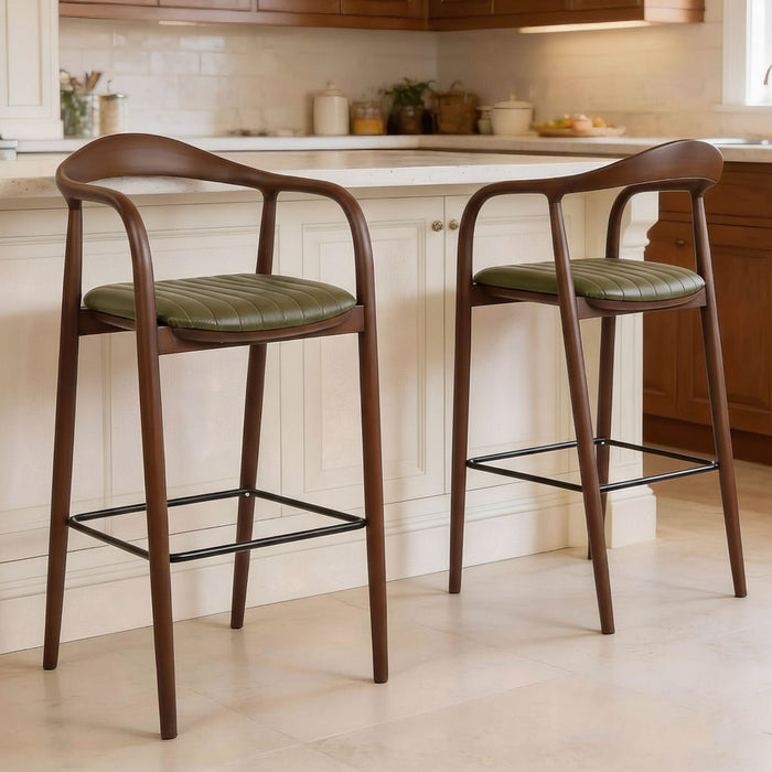 Zodiac Ahşap Bar Sandalyesi