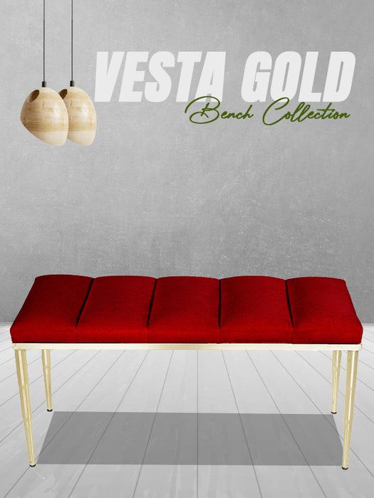 VESTA GOLD PUF- Dilimli Model Puf, Bench