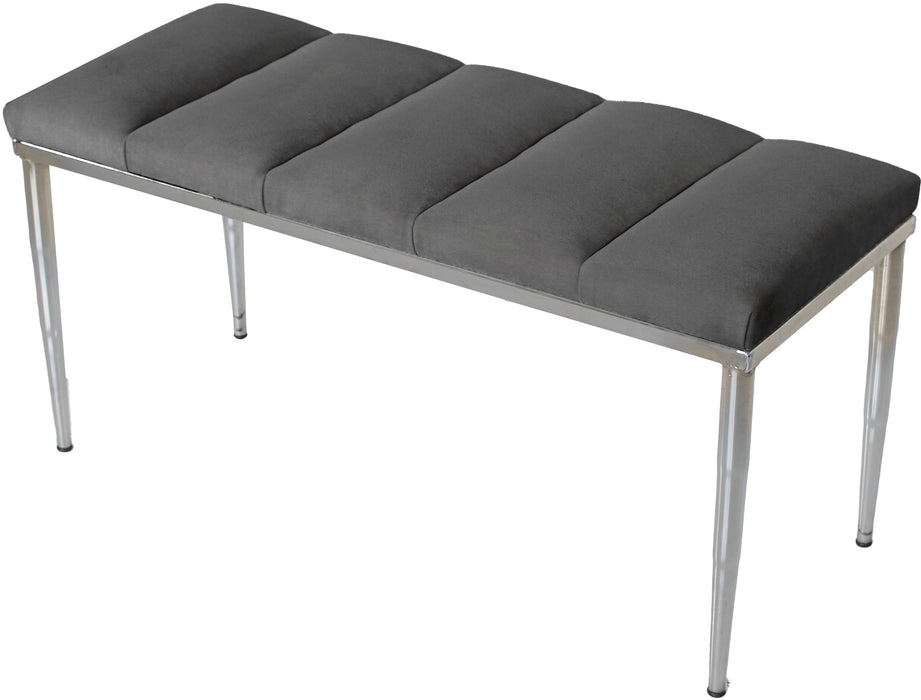 VESTA SILVER PUF - Dilimli Model Puf, Bench